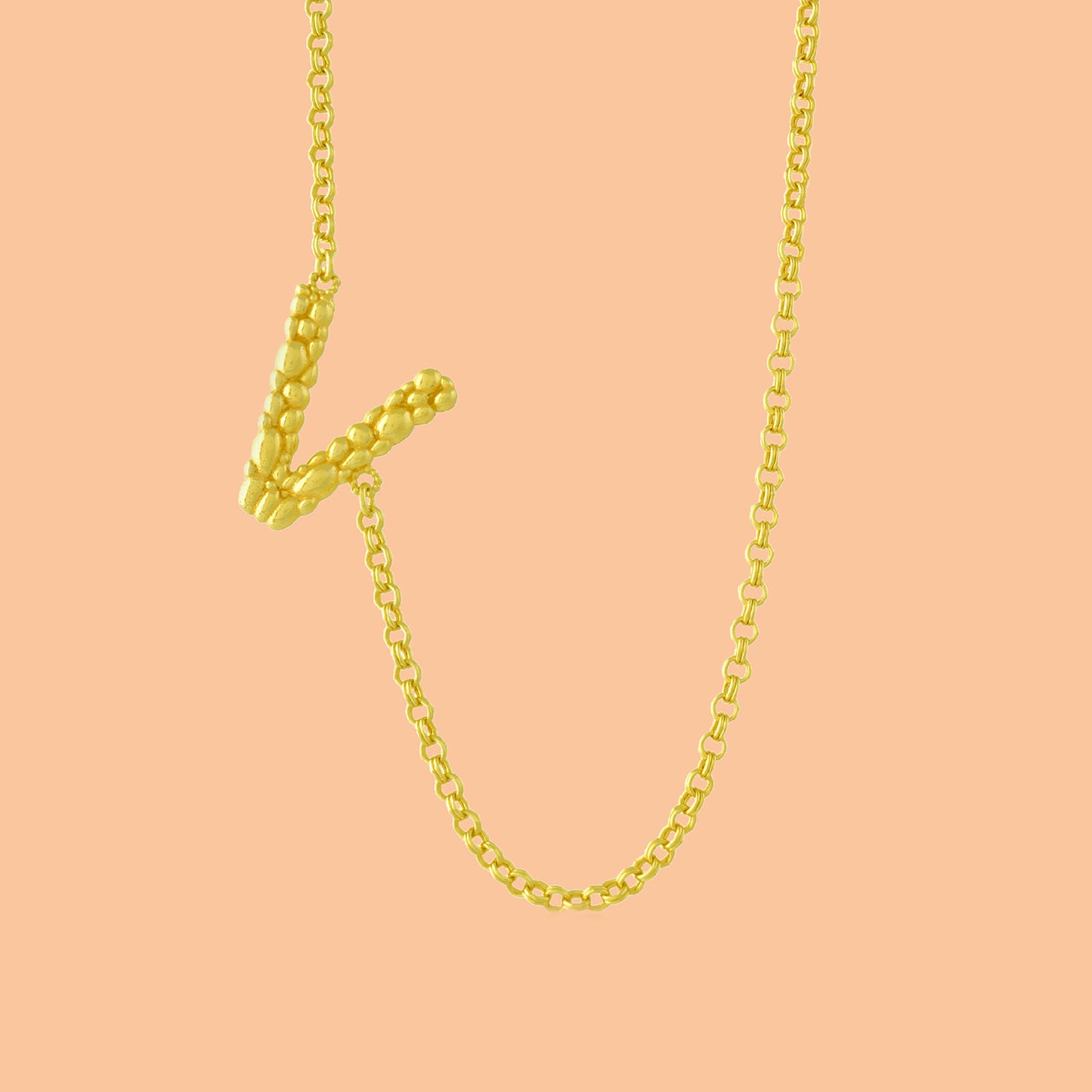 Initial Chain Monogram Necklace