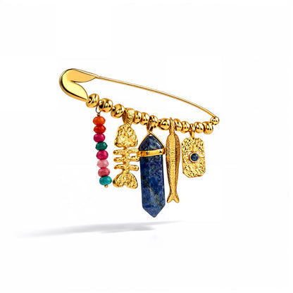 Celestial Prism Charm Pin Brooch