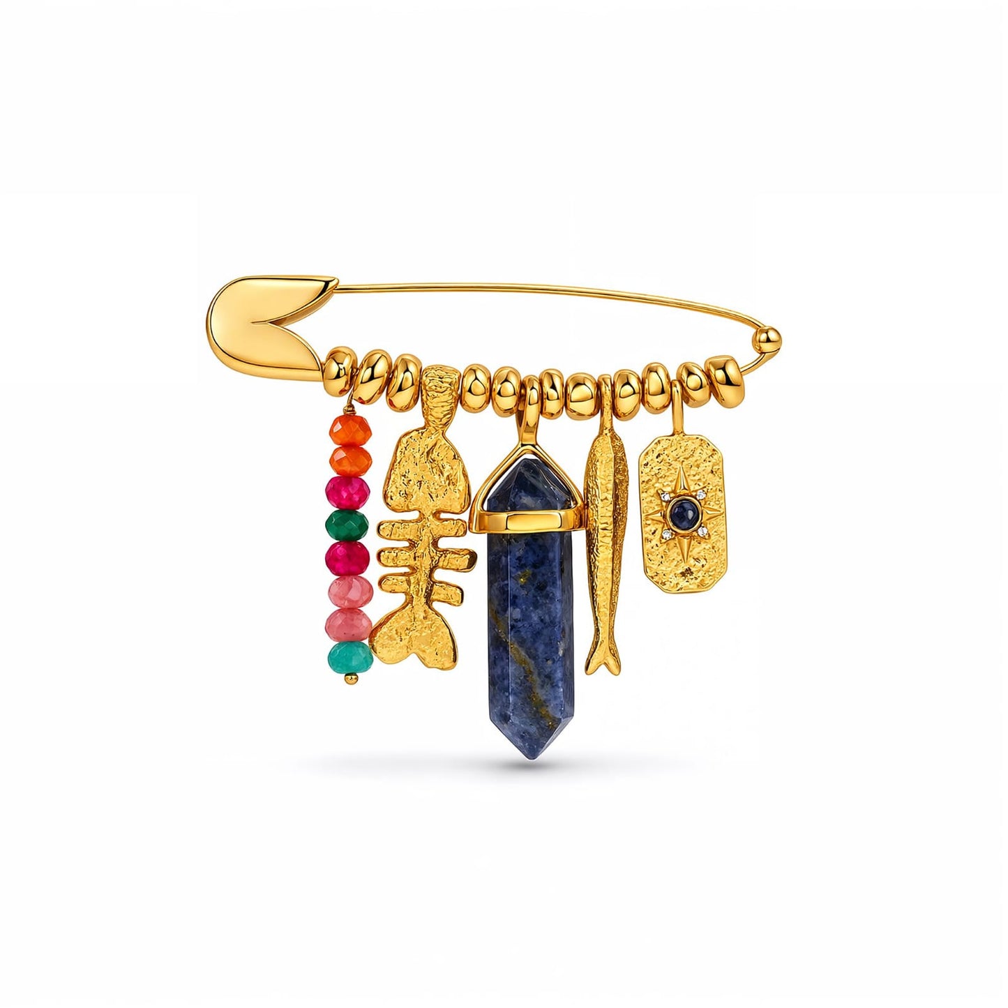 Celestial Prism Charm Pin Brooch