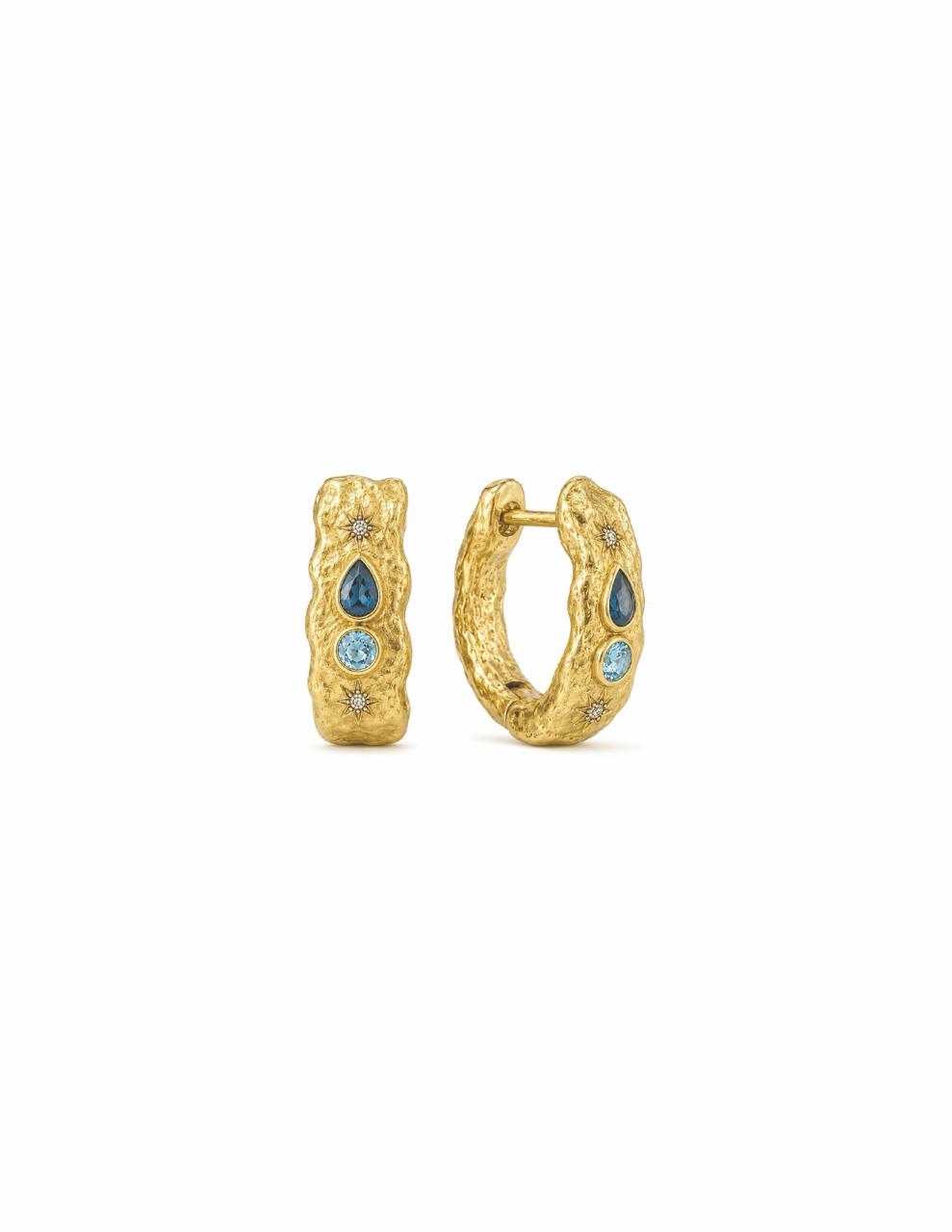 Solis 9kt Gold Lab Grown Diamond Hoops