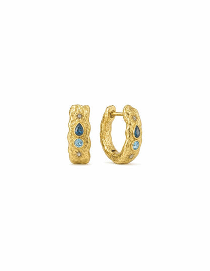 Solis 9kt Gold Lab Grown Diamond Hoops