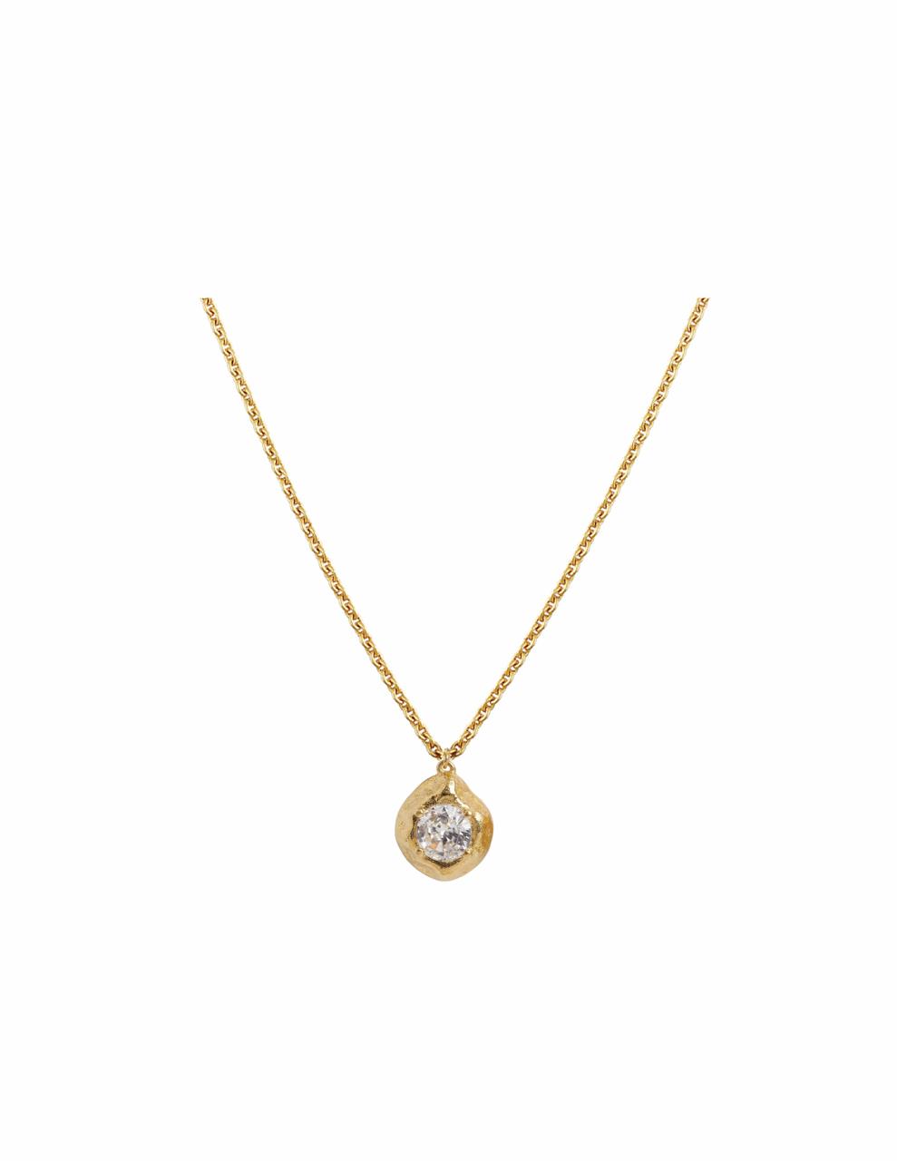 Azure 9kt Gold Lab Grown Diamond Necklace