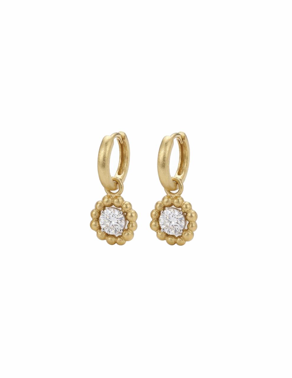 Solara 9kt Gold Lab Grown Diamond Hoops