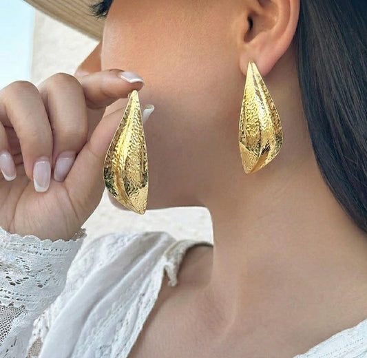 Golden Palm Earrings