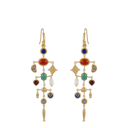 Dreamgirl Multi Gem Sparkle Earrings