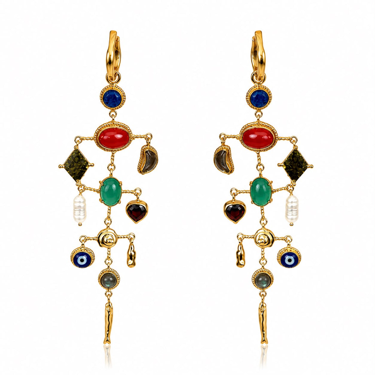 Dreamgirl Multi Gem Sparkle Earrings