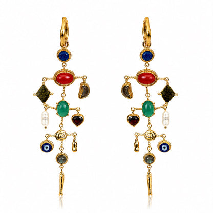 Dreamgirl Multi Gem Sparkle Earrings