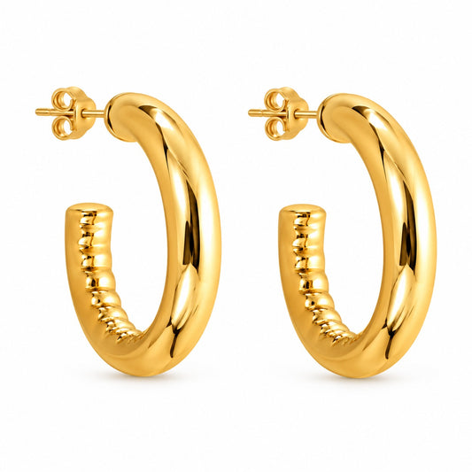 Artisan Inlay Hoops