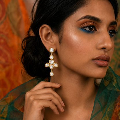 Crystal Bloom Chandelier Earrings
