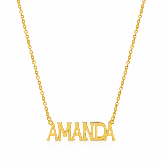 Personalised True Reflection Necklace in 925 Sterling Silver