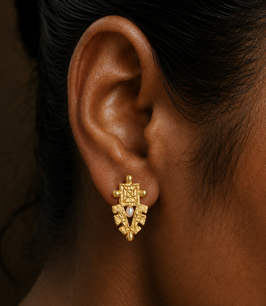 Pearl Guardian 92.5 Sterling Silver Earrings