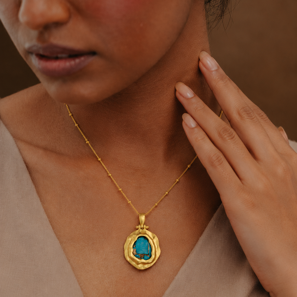 Turquoise Mineral Necklace