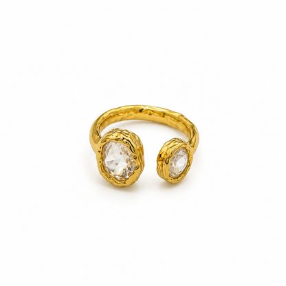 Dewdrop Duo adustable Ring