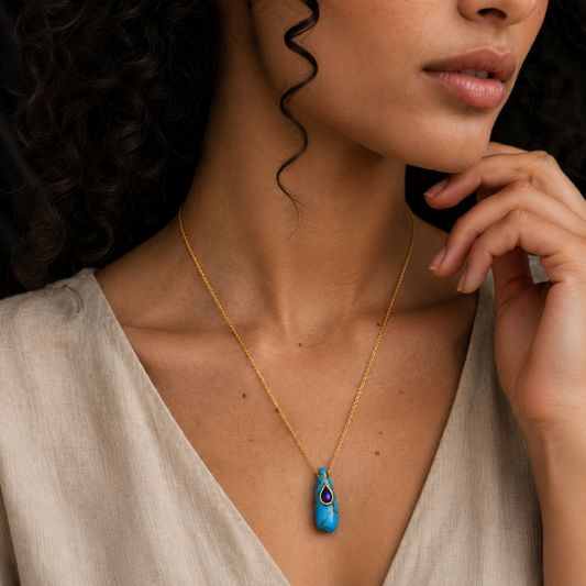 Caldera Drop Pendant Necklace
