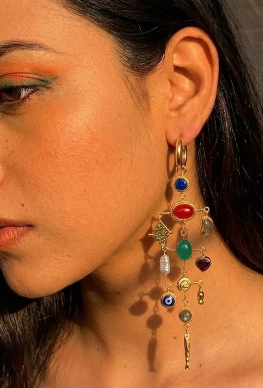 Dreamgirl Multi Gem Sparkle Earrings