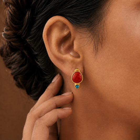 Caldera Ember Hoops in 92.5 Sterling Silver