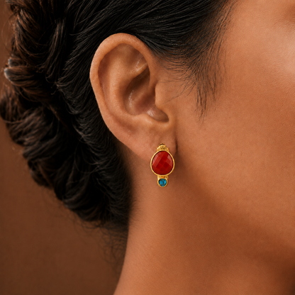 Caldera Ember Hoops in 92.5 Sterling Silver