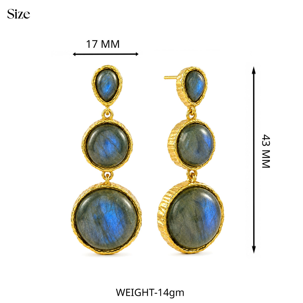 Labradorite Drop Earrings