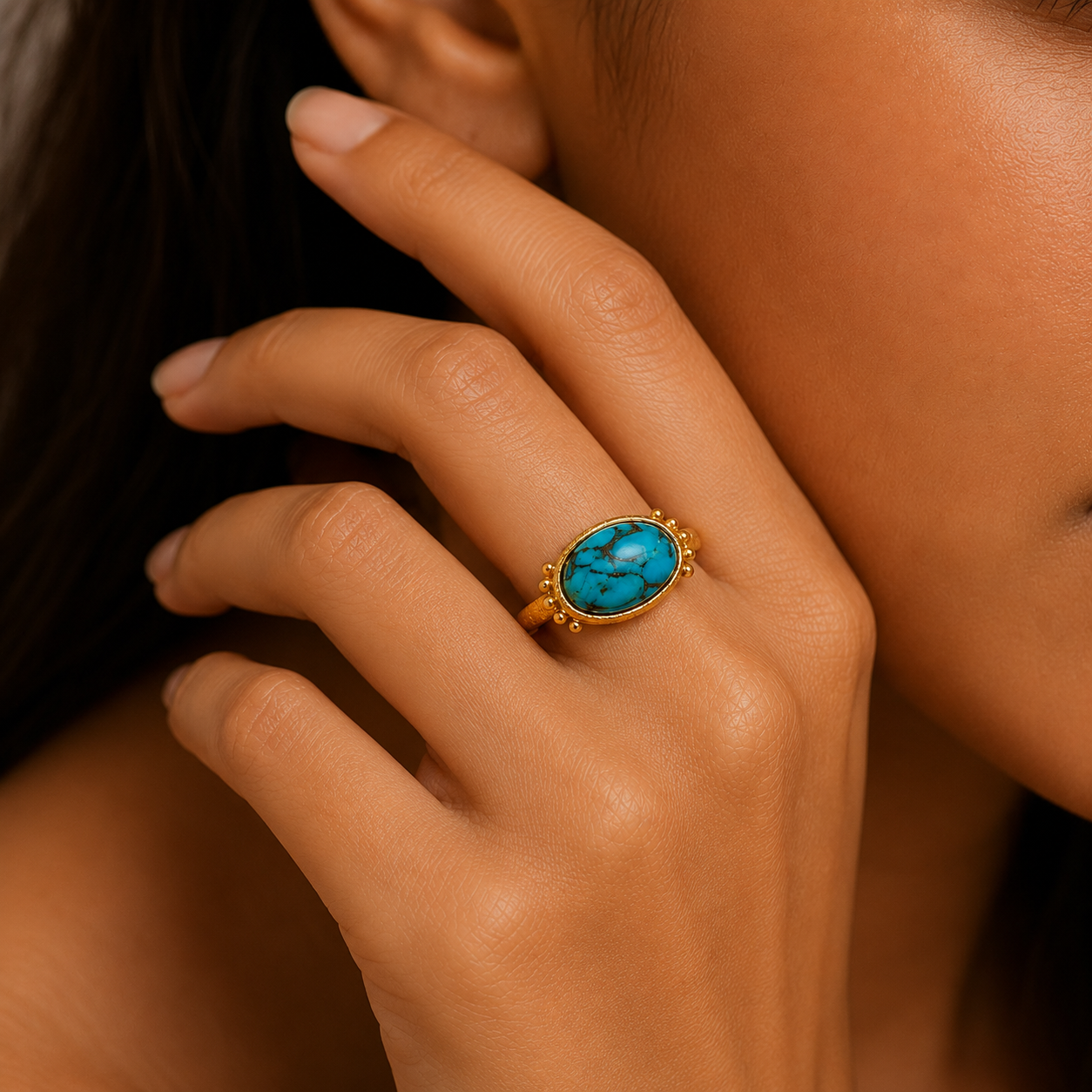 Turquoise Radiance Ring