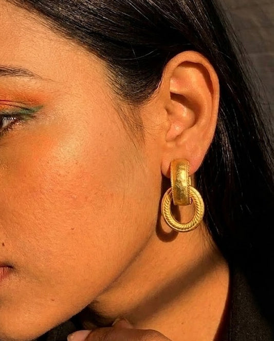 Twisted Rope Interloop Earrings