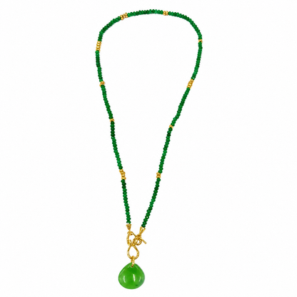 Forest Jewel Drop Necklace