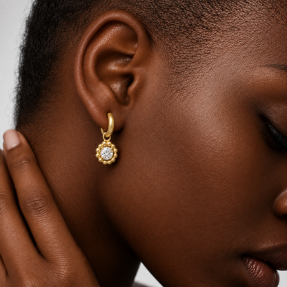 Solara 9kt Gold Lab Grown Diamond Hoops