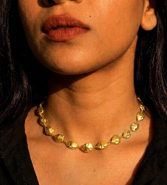 Asymmetrical Nugget Necklace