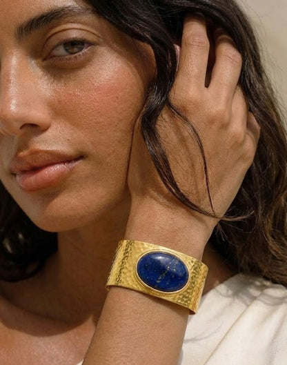 Midnight Lapis Empire Cuff