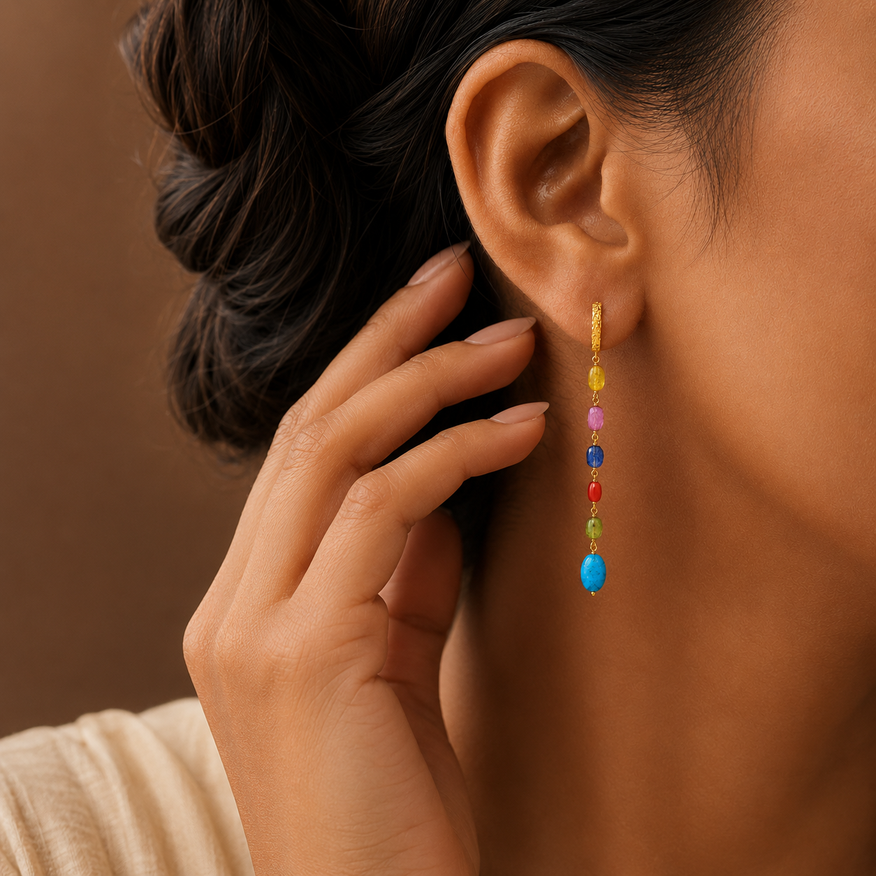 Mosaic Village Drop Earrings
