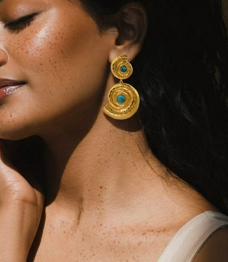 Turquoise Chakra Earrings