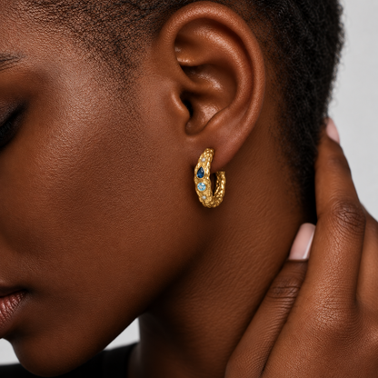 Solis 9kt Gold Lab Grown Diamond Hoops