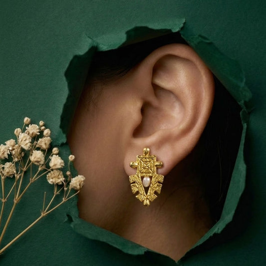 Pearl Guardian 92.5 Sterling Silver Earrings