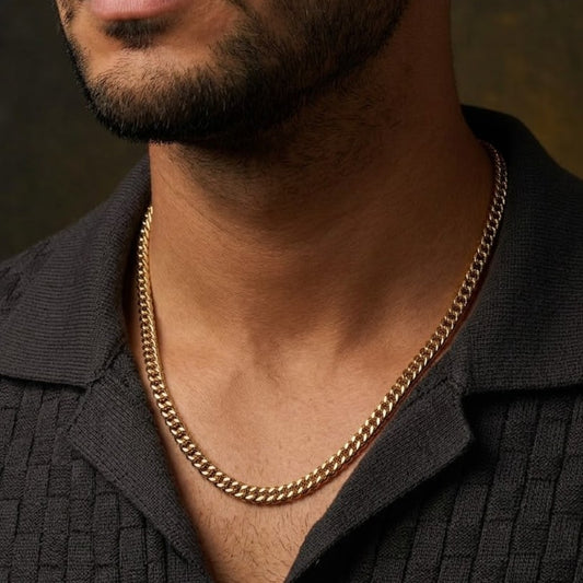 Raw Edge Men's Chain Gold