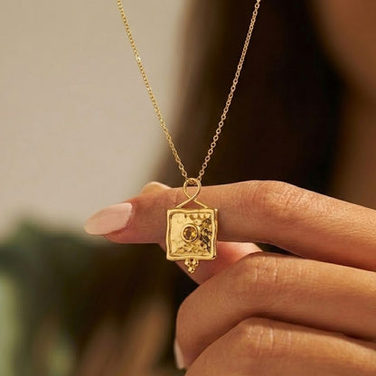 November Birthstone Infinity Necklace