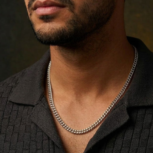 Raw Edge Men's Chain Silver