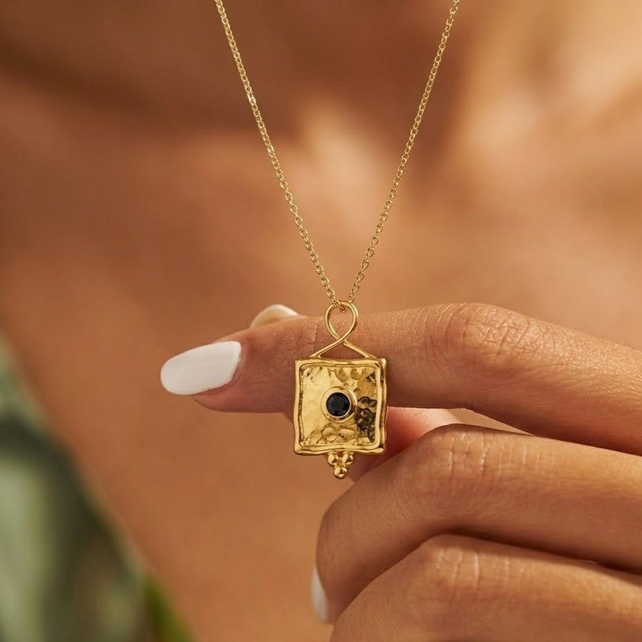 September Birthstone Infinity Necklace