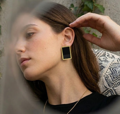 Noir Onyx Studs
