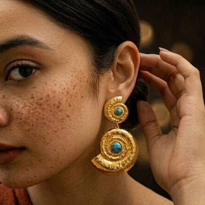 Turquoise Chakra Earrings