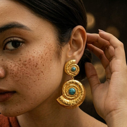 Turquoise Chakra Earrings