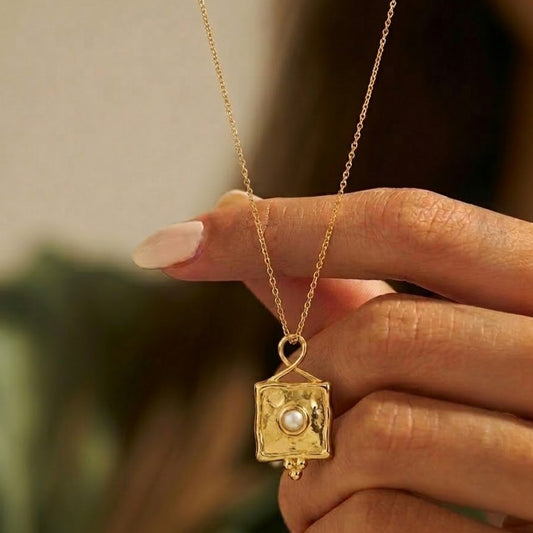 June Birthstone Infinity Necklace