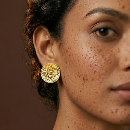 Meera Medallion Studs