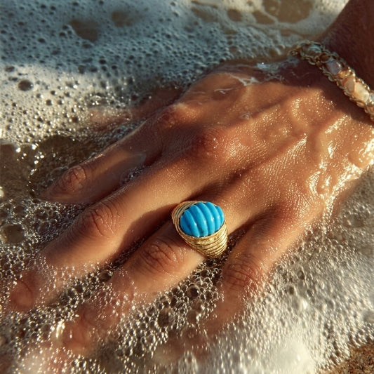 Turquoise Gold Ring