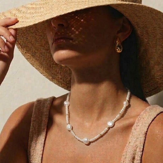 Pearl Weave Necklace in 92.5 Sterling Silver