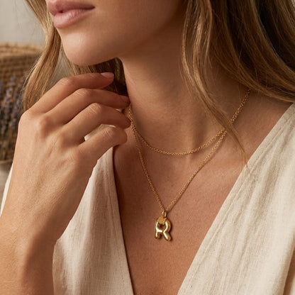 Golden Alphabet Charm