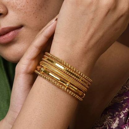Rustic Chudi Bangle Set