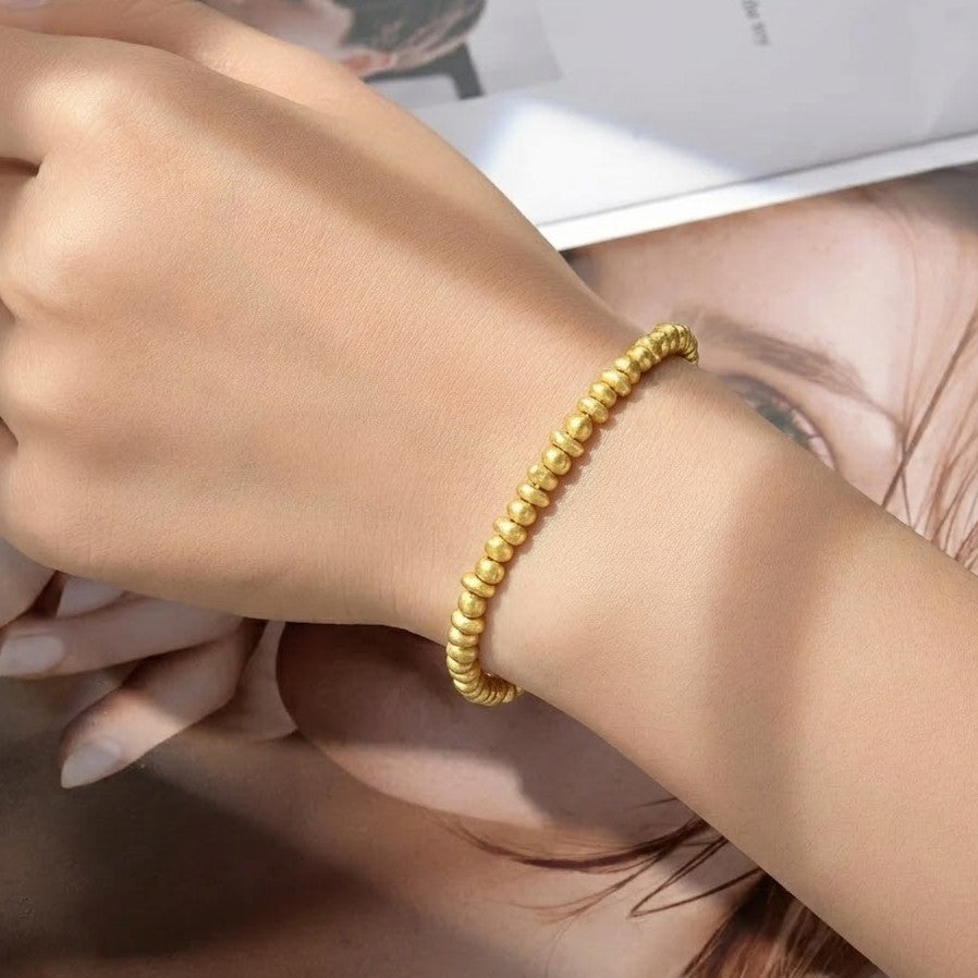 Molten Amorphous Bead Bracelet