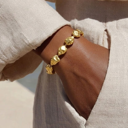 Asymmetrical Nugget Bracelet