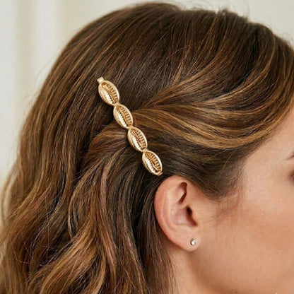 Gilded Seed Shell Hairpin