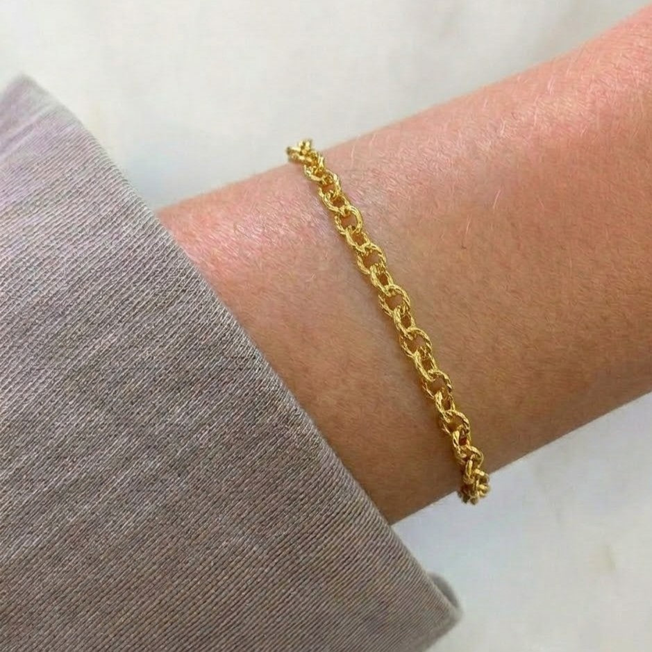 Loop 92.5 Sterling Silver Chain Bracelet