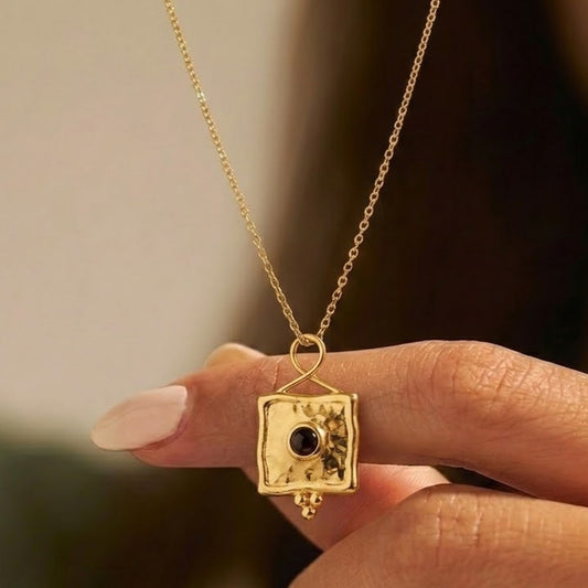 July Birthstone Infinity Necklace